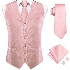 Hi-Tie 20 Color Silk Men's Vests Tie Business Formal Dress Slim Sleeveless Jacket 4PC Hanky Cufflink Blue Paisley Suit Waistcoat