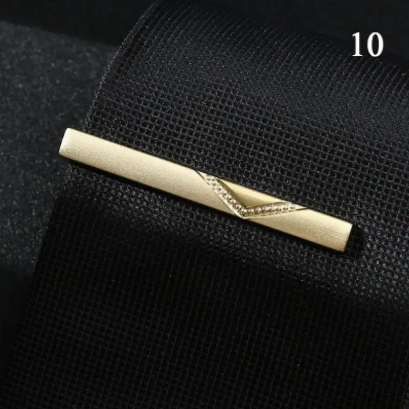 Metal Tie Clips Men's Necktie Dress Shirts Tie Pin For Wedding Ceremony Bar Gold Tie Clasp Man Business Necktie Accessories