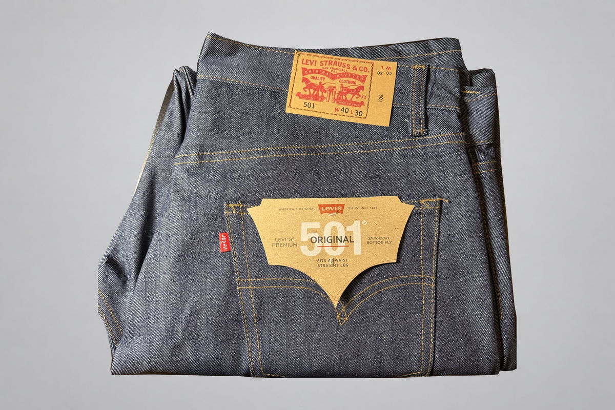 LEVI'S ORIGINAL FIT 501 STRAIGHT LEG BUTTON-FLY