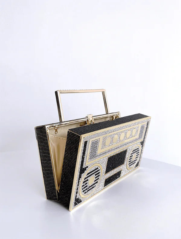 Radio Rhinestone Handbag