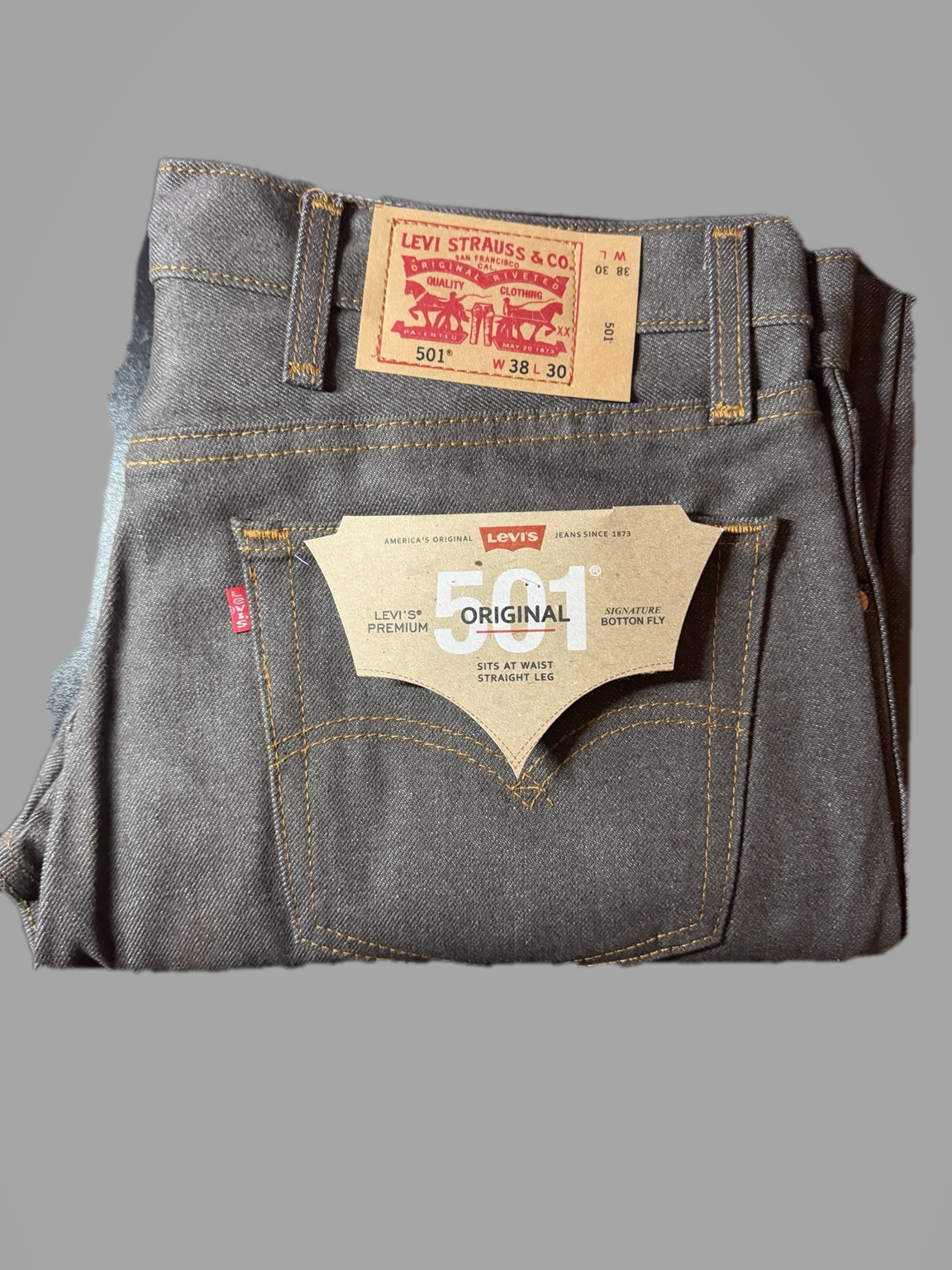 LEVI'S ORIGINAL FIT 501 STRAIGHT LEG BUTTON-FLY