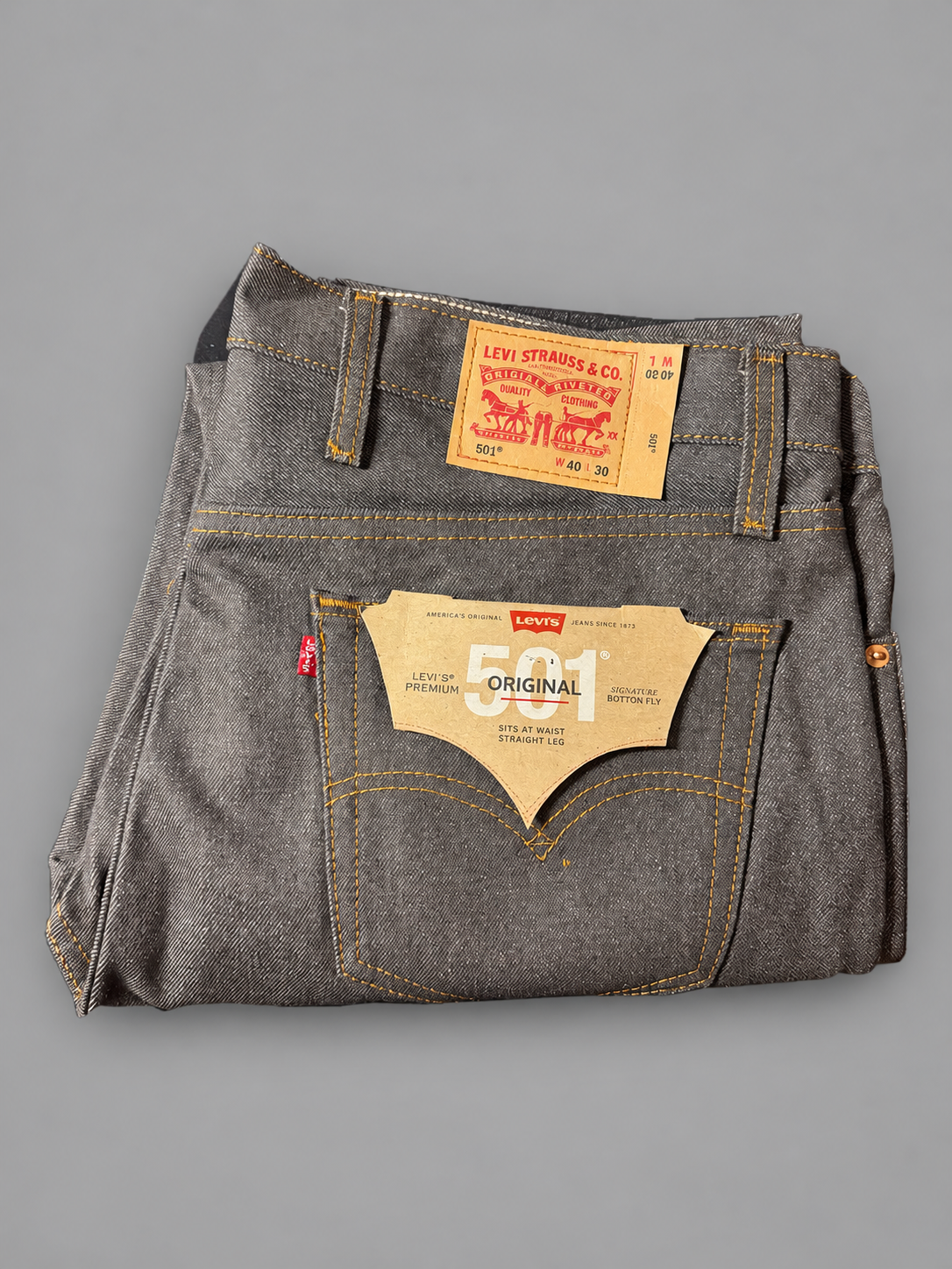 LEVI'S ORIGINAL FIT 501 STRAIGHT LEG BUTTON-FLY