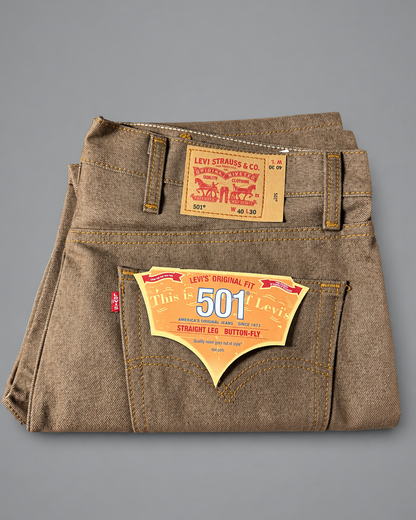 LEVI'S ORIGINAL FIT 501 STRAIGHT LEG BUTTON-FLY