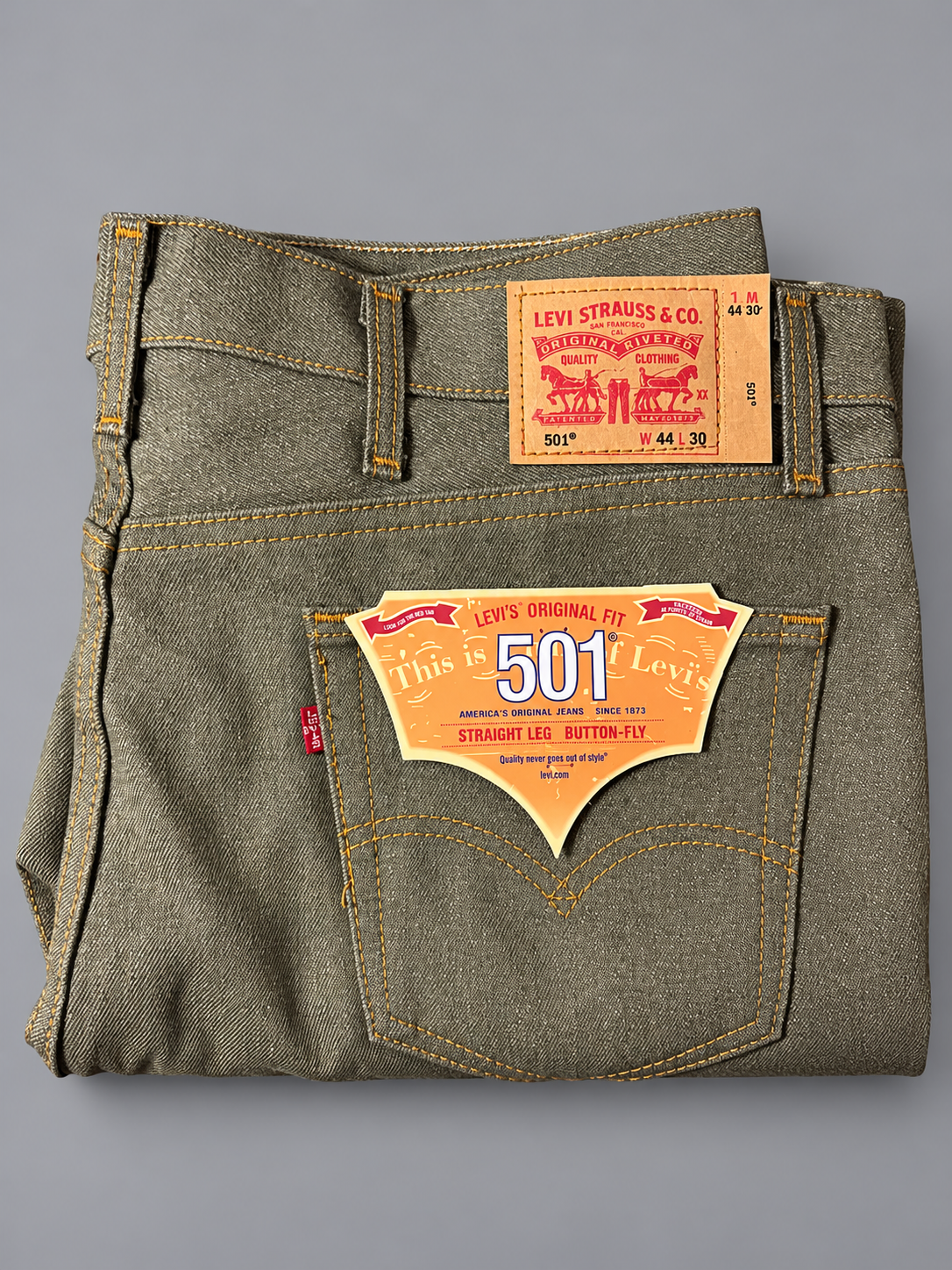 LEVI'S ORIGINAL FIT 501 STRAIGHT LEG BUTTON-FLY