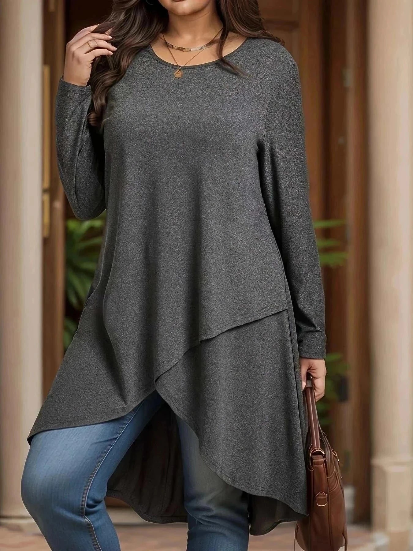 Plus Size Solid T-shirt