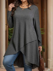 Plus Size Solid T-shirt