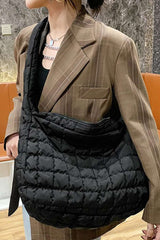 Zipper Large Shoulder Bag