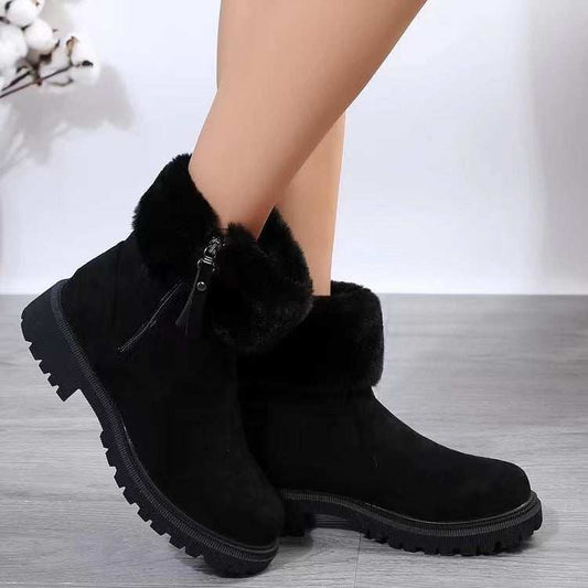 Suede Faux Fur Boots