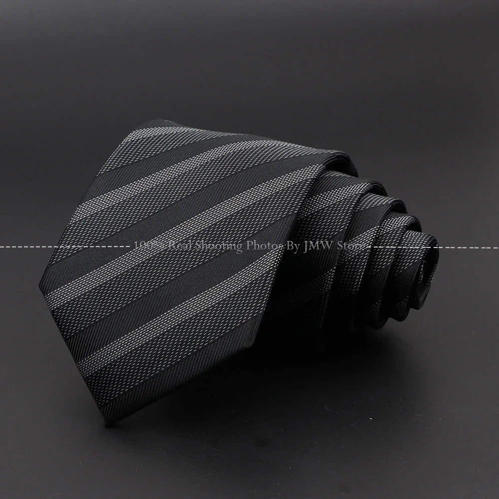 New Design Wedding Men Tie Grey Solid Striped Paisley Flower Neckties Men Business Dropshipping Groom Collar Accessories Gift