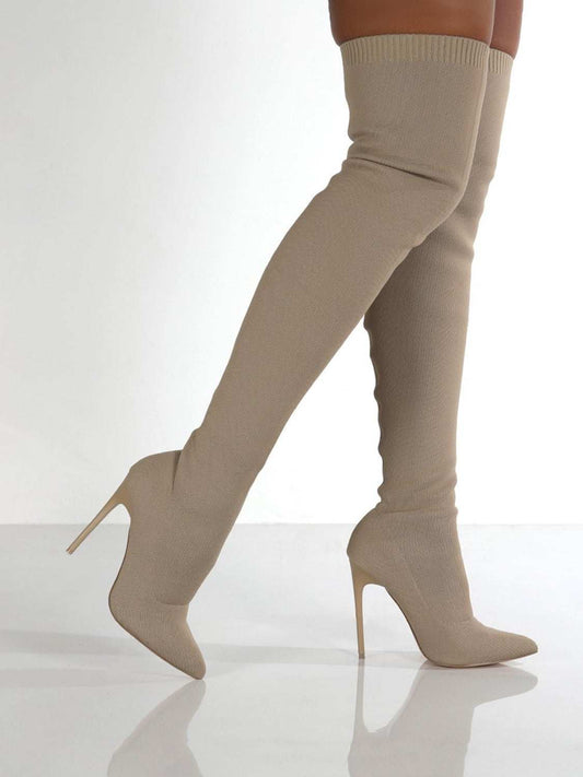 knee high stiletto boots