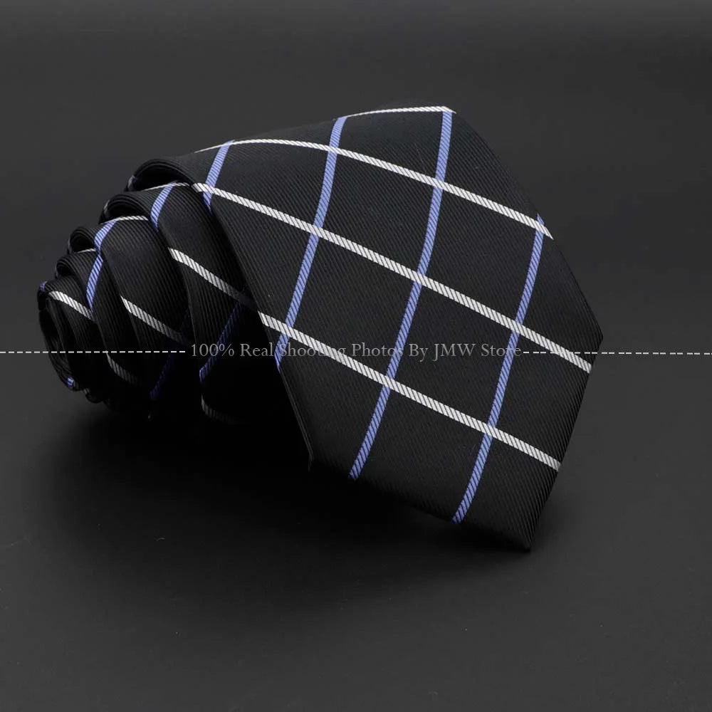 New Design Wedding Men Tie Black Solid Striped Paisley Flower Neckties Men Business Dropshipping Groom Collar Accessories Gift