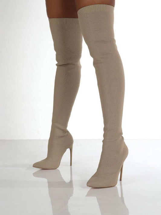 knee high stiletto boots