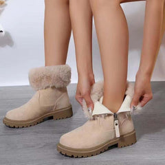 Suede Faux Fur Boots