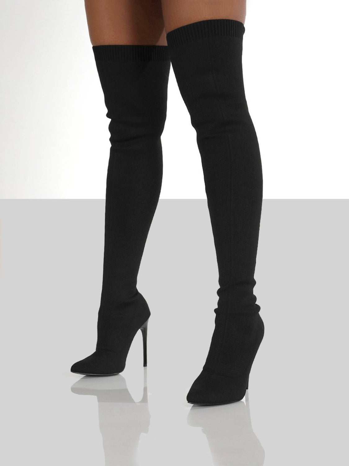 knee high stiletto boots