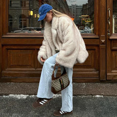 Coat Neo Mint 2024 Winter Women Thick Warm Outer Fluffy Faux  Jacket