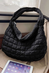Zipper Large Shoulder Bag