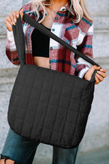 Zipper Large Shoulder Bag