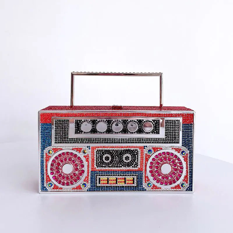 Radio Rhinestone Handbag