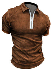Zipper Polo Shirt