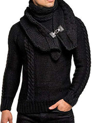 Men fashionable scarf pullover