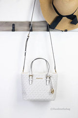 Michael Kors XS Light Cream Carryall Tote Convertible Bag