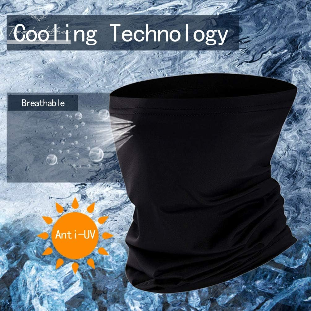 Cooling Balaclavas Neck Gaiter Tube Headwear UV Protection Face Cover Scarf Bandana for Men Women