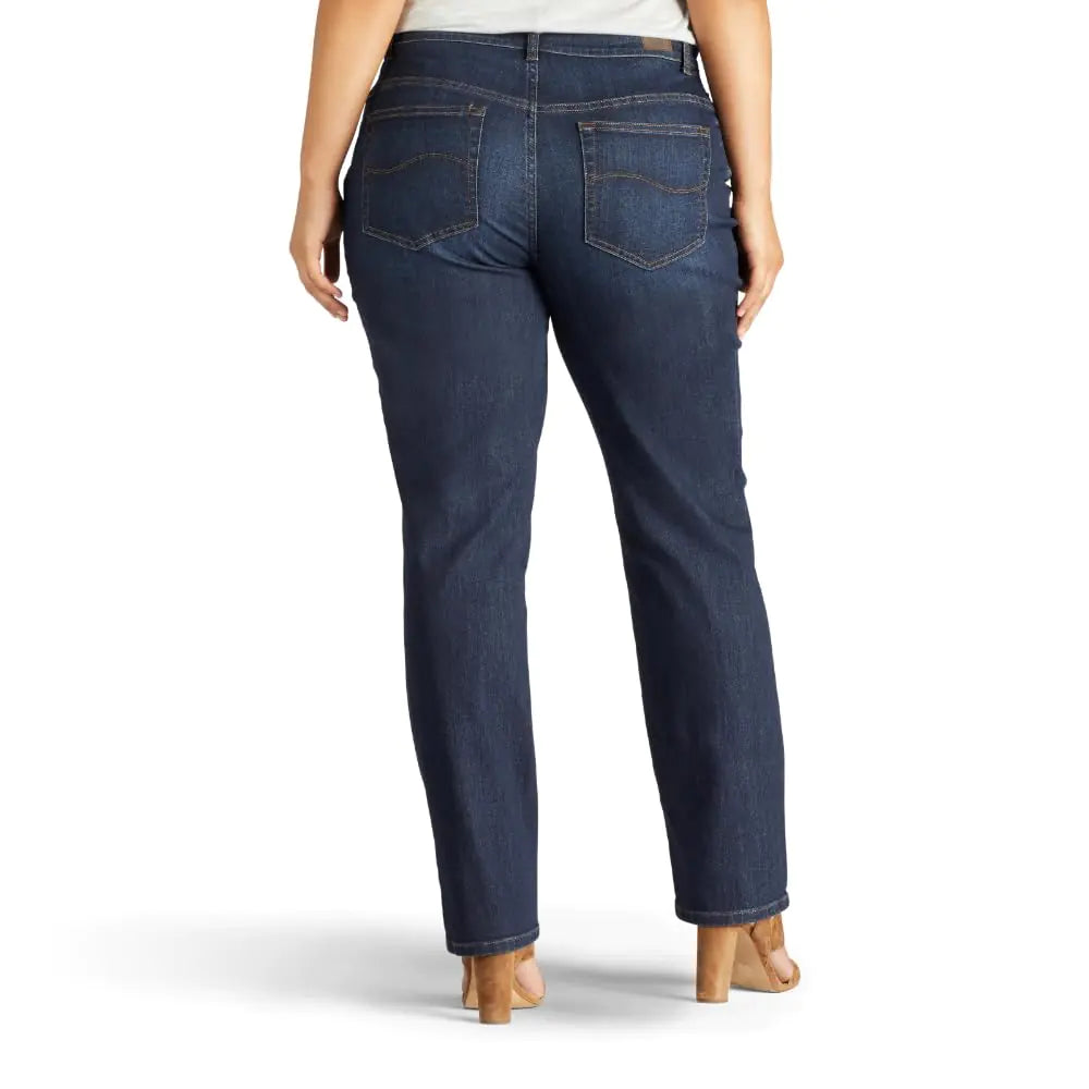 Lee Women's Plus Size Relaxed Fit Straight Leg Jean 24 Petite Verona